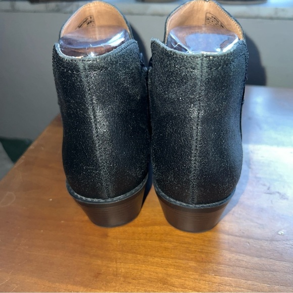 Vionic Liv Metallic leather Cutout Ankle Boots Size 7.5M black - Picture 4 of 11